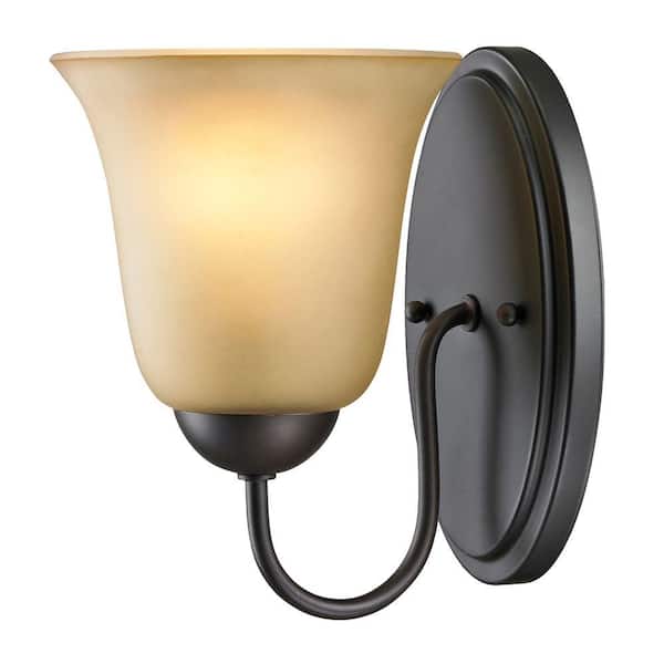 Conway 1-Light Brushed Nickel Wall Mount Bath Bar Light