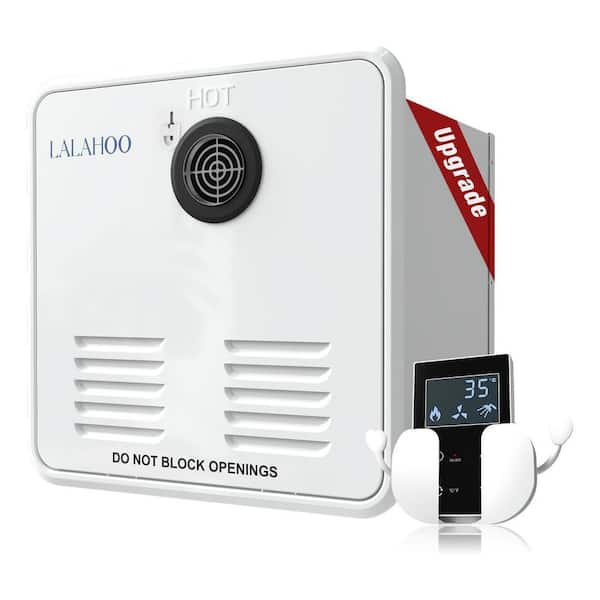 55000 BTU 2.8 GPM RV Water Heater with Tank, 0.15 Gal. Natural Gas Water Heater with Remote, Compatible with all RV