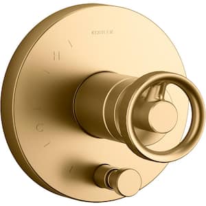 Components 1-Handle Valve Handle Trim Kit in Vibrant Brushed Moderne Brass (Valve Not Included)