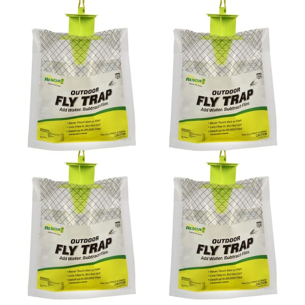 Outdoor Disposable Fly Trap (4-Pack)