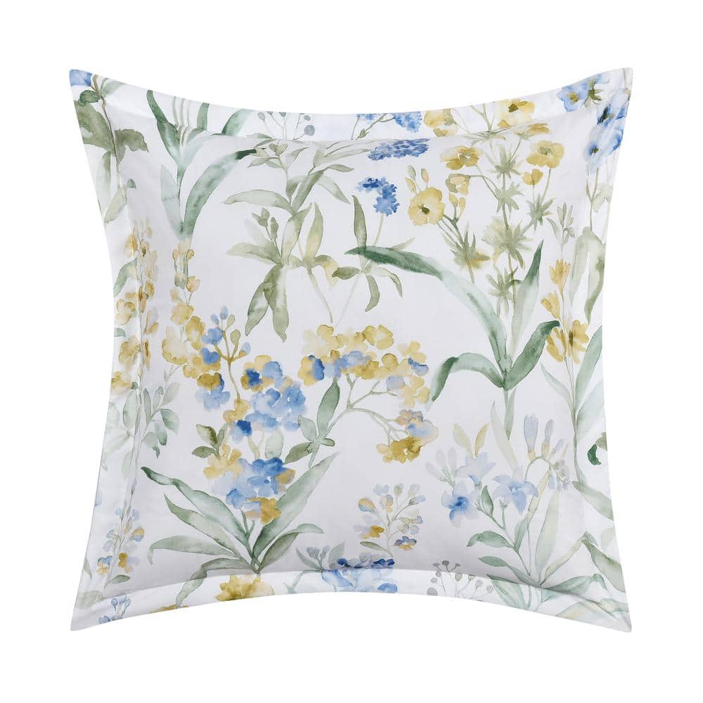 Tahlia Pink Polyester Floral 18 in. Square Decorative Throw Pillow 18 in. L