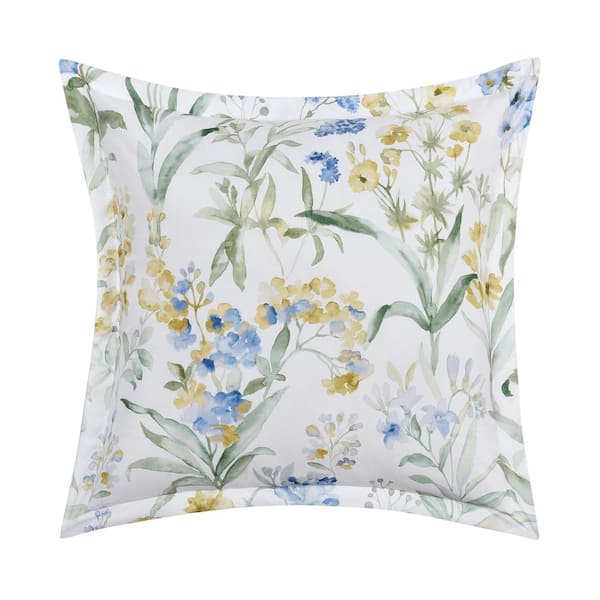 Unbranded Tahlia Pink Polyester Floral 18 in. Square Decorative Throw Pillow 18 in. L x 18 in. W