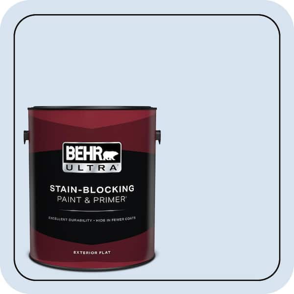 BEHR ULTRA 1 gal. #PPL-23 Blooming Aster Flat Exterior Paint & Primer