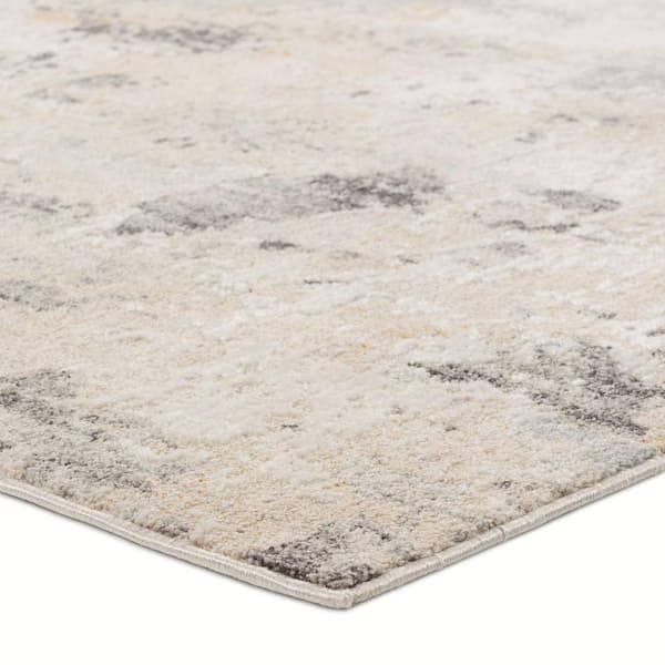 Verrine 9 X 12 Abstract Gray/Cream Area Rug
