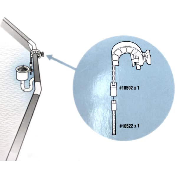 Leaf Skimmer Hook and Adjuster for Metal Frame Pools Replacement Part