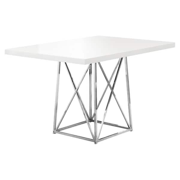 Unbranded Glossy White Dining Table