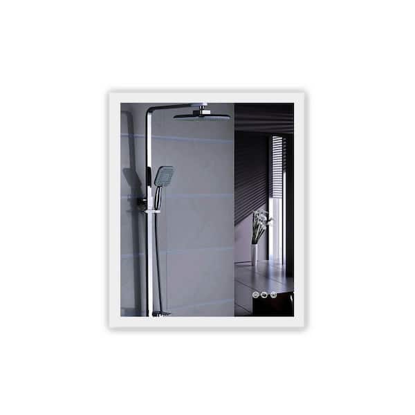Modland Hans 30 in. W x 36 in. H Rectangular Frameless Smart Touch Backlit Multi-Color Wall Mount Bathroom Vanity Mirror