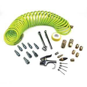 Pro Accessory Kit with Flexible Poly Recoil Hose (27-Piece)