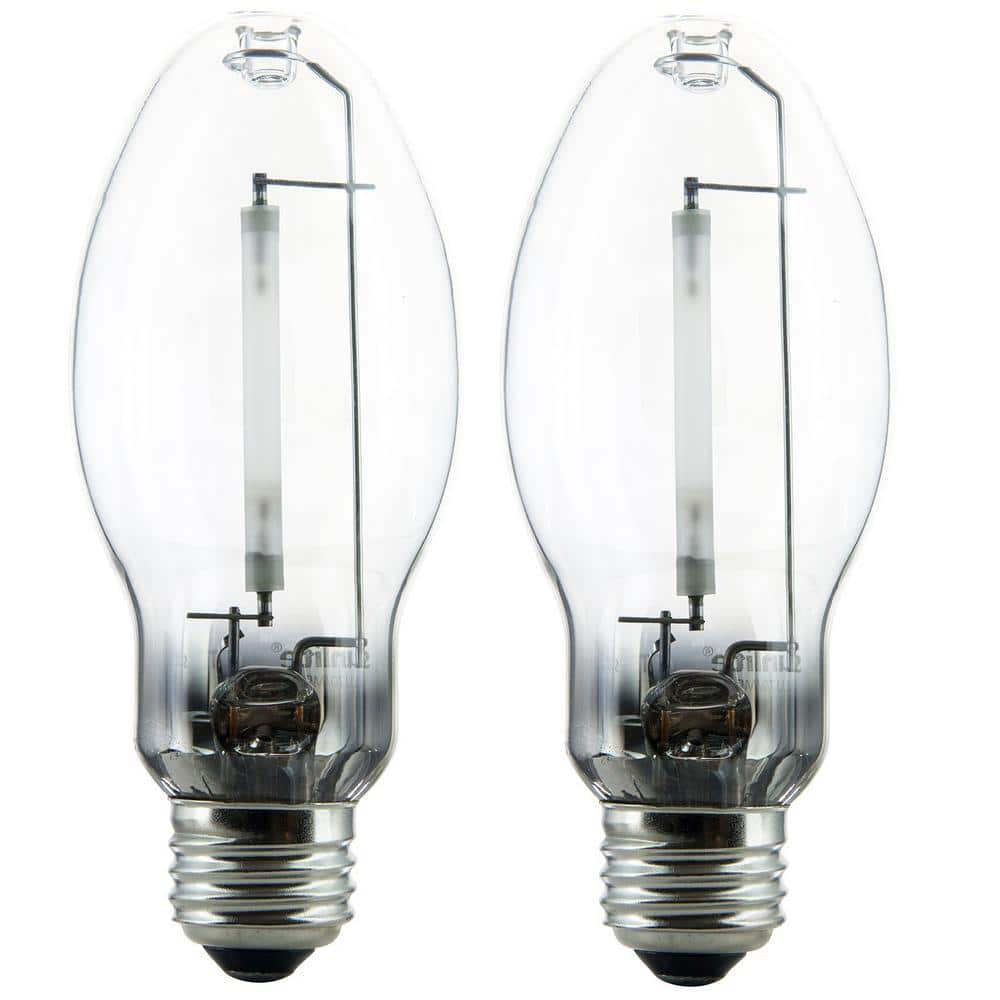 70-Watt ED17 Pressure Sodium Medium Base (E26) 6,000 Lumen Clear HID Light Bulb in 2100K (2-Pack) HD02541-2 - The Home Depot