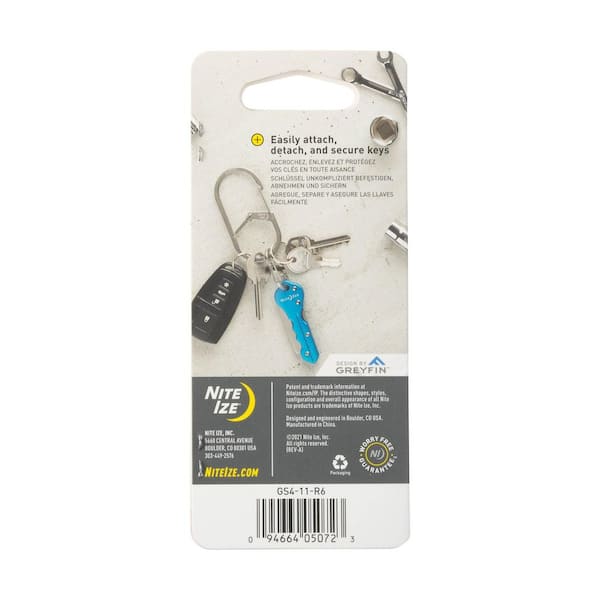 Nite Ize G-Series Dual Chamber Carabiner #4 - Stainless Steel GS4