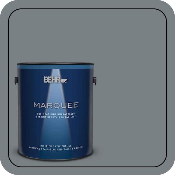 BEHR MARQUEE 1 gal. #N450-5 Intergalactic One-Coat Hide Satin Enamel Interior Paint & Primer