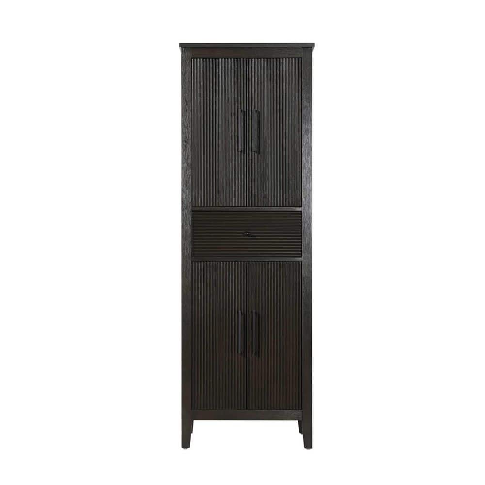 24 in. W x 18 in. D x 72 in. H Brown Freestanding Linen Cabinet price history on PriceWatchPro