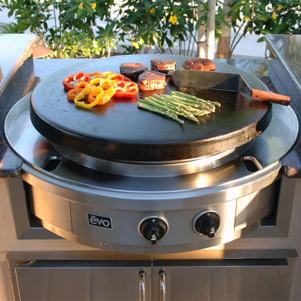 100055LP by Evo - Affinity 30G Drop-in Circular Flat Top Grill