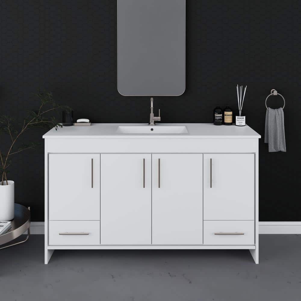 VOLPA USA AMERICAN CRAFTED VANITIES Pacific 60 in. Modern Bathroom ...
