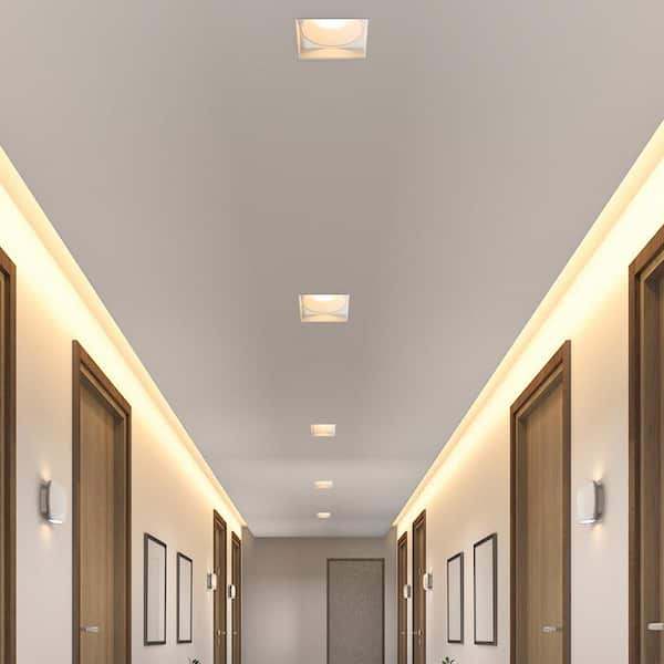 Maxxima 6 in. Trimless Slim Square Recessed Anti-Glare