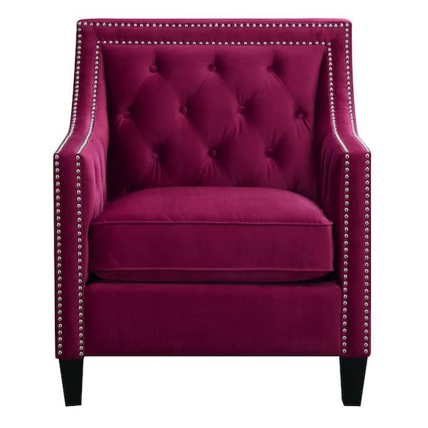 Unbranded Teagan Red Accent Chair