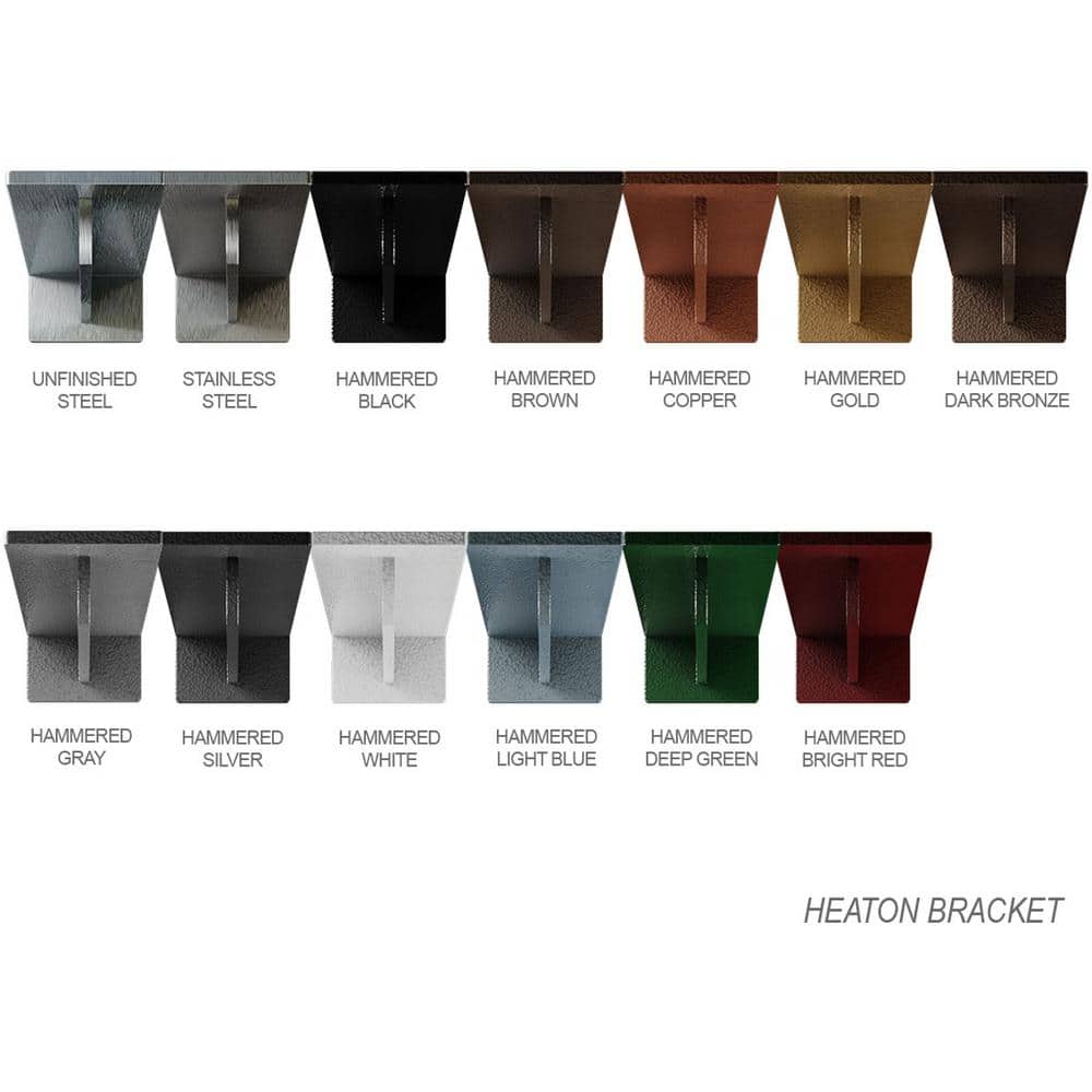 Hammered Gold 20'' Steel Hidden Support Bracket
