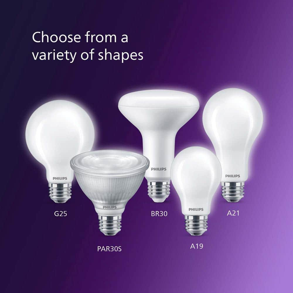 Philips Ultra Definition 60W Frosted Soft White Dimmable LED Bulb 4-Pack