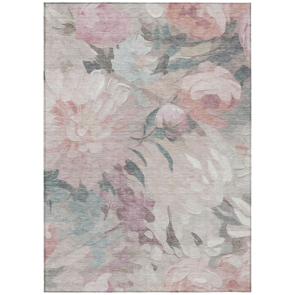 Chantille Machine Washable Indoor/Outdoor Abstract ACN2264 Beige 5 ft. x 7 ft. 6 in. Area Rug