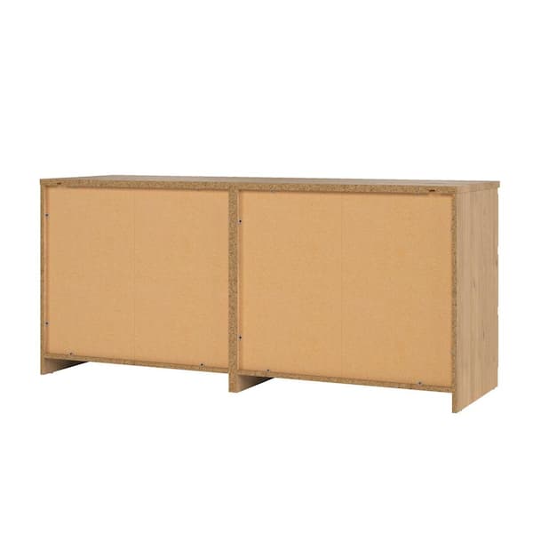 Journal Standard Furniture 2つSET！ Tvilum Scottsdale Jackson Hickory 6-Drawer 60.55 in. Wide Double