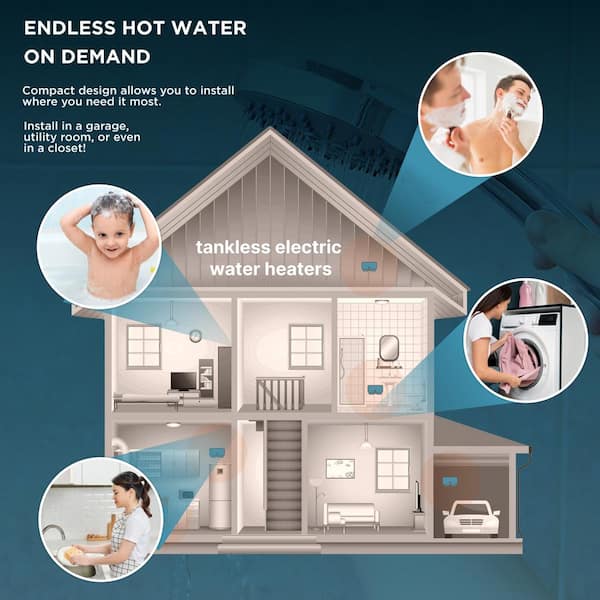 BLACK DECKER 13 kW 240V 2.6 GPM Electric Tankless Water Heater