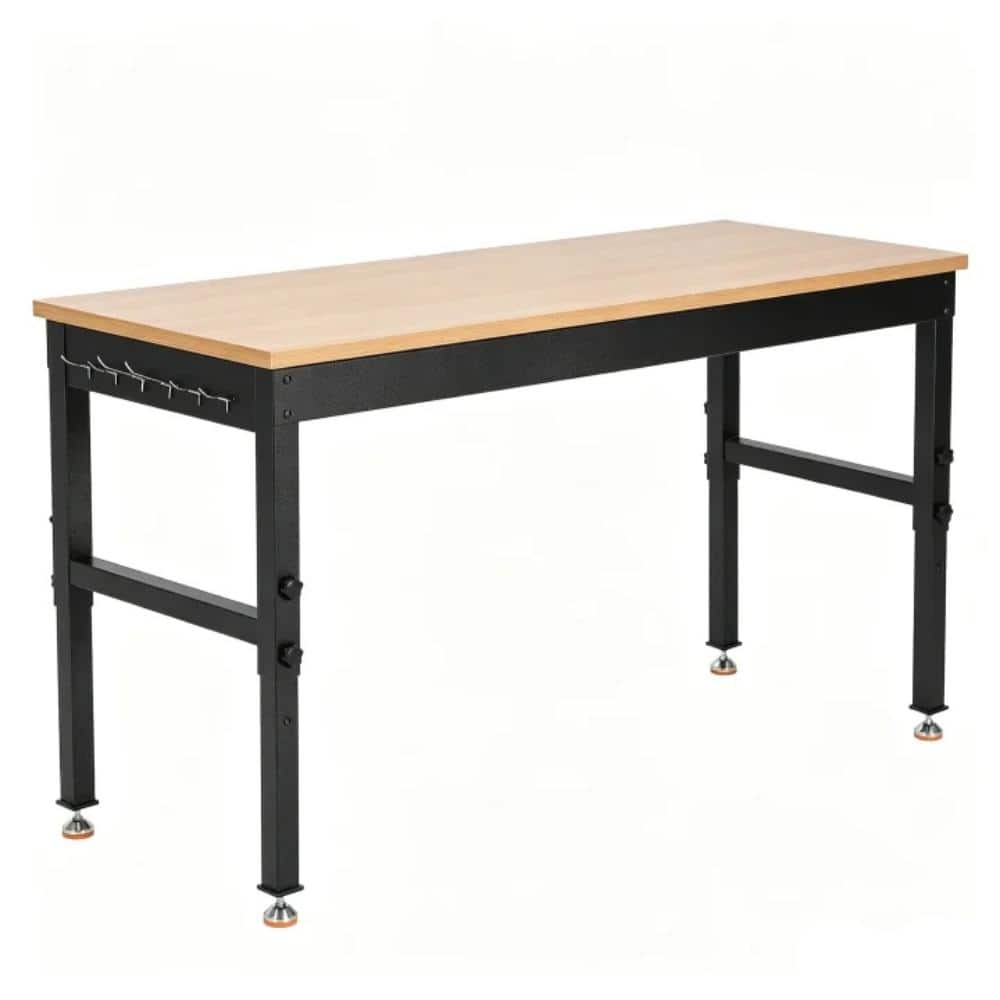 "72""x24"" Heavy Duty Workbench with Solid Wood Top, 2200 Lbs Load Capacity, 29.5""-37"" Adjustable Height" price history on PriceWatchPro