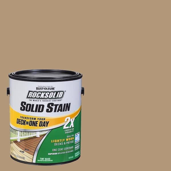 Rust-Oleum RockSolid 1 gal. Sandstone Exterior 2X Solid Stain
