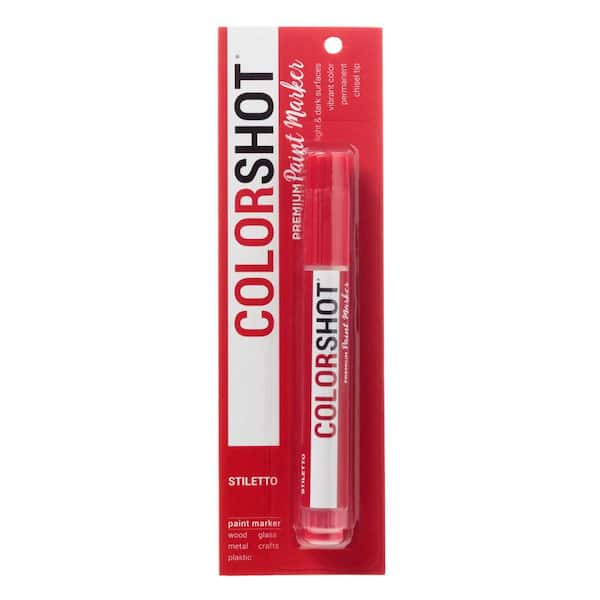 COLORSHOT Stiletto Red Acrylic Craft Paint Pen 43837 - The Home Depot