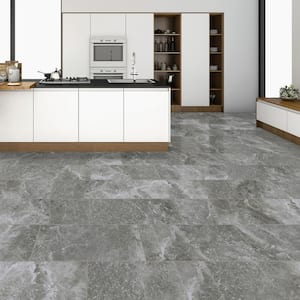 Baxley Mill Marble 22 MIL x 11.9 in. W x 23.8 in. L Click Lock Waterproof Vinyl Tile Flooring (17.7 sq. ft./case)