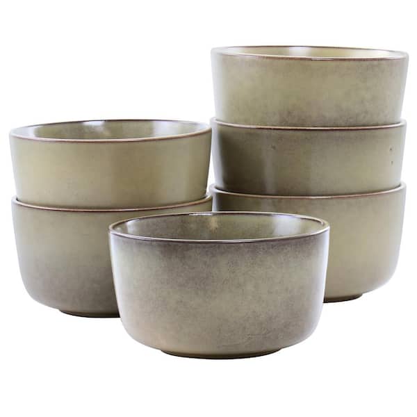 STUDIO 3B Mio 18 fl. oz. 5.5in. Toast Beige Round Stoneware Bowl (Set of 6)
