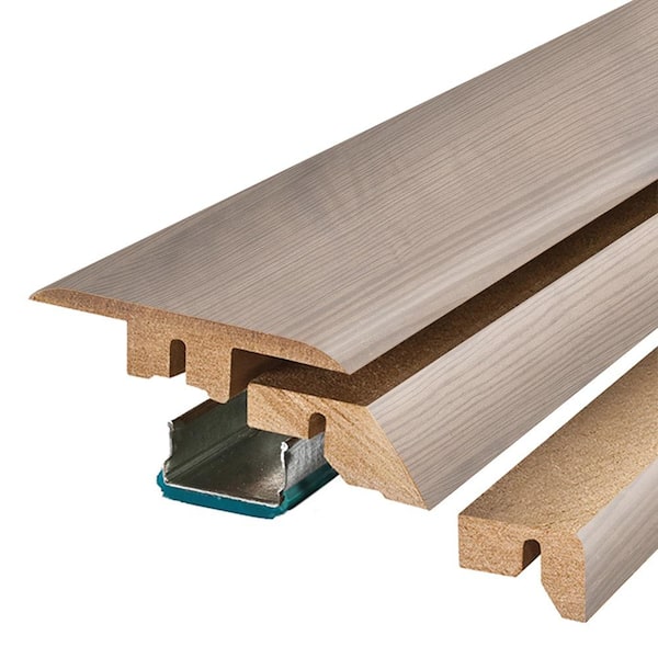 PERFORMANCE ACCESSORIES Porcelain 0.75 in. T x 2.37 in. W x 78.7 in. L Laminate 4-in-1 Molding