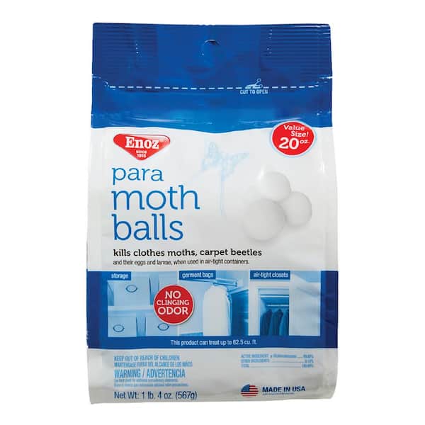 ENOZ 20 oz. Para Moth Balls Box E32.1 - The Home Depot