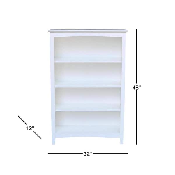 Beautiful TALL Natural Wood Bookshelf Bookcase Book Shelf 11x46x80 Custom Sizes Colors Available