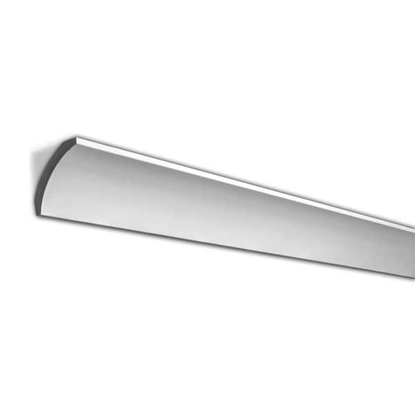 American Pro Decor 2-3/4 in. x 2-3/8 in. x 96 in. Plain Polyurethane Crown Moulding Pro Pack 40 LF (5-Pack)