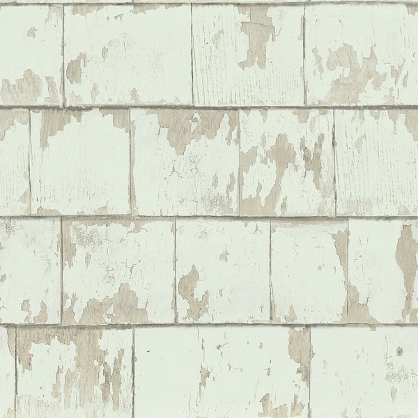 Chesapeake Clint Sage Weathered Wood Sage Wallpaper Sample