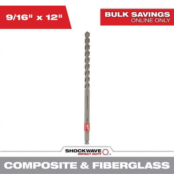 9/16 in. x 12 in. Fiberglass Utility Auger Bit