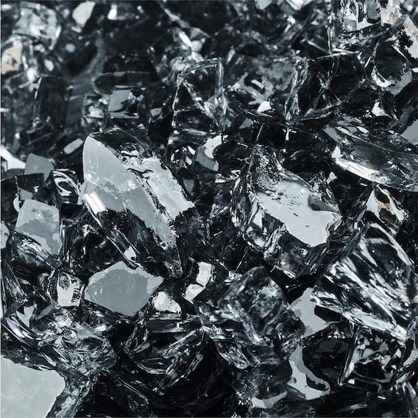 1/4 in. 10 lbs. Storm Gray Original Fire Glass for Indoor and Outdoor Fire Pits or Fireplaces