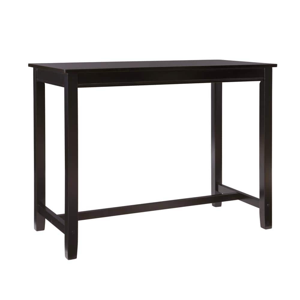 Concord Black 47.25 x 23.75 x 36 H Counter Height Pub Table