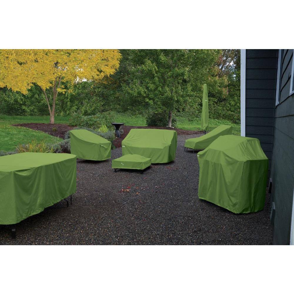 Large Green Polyester Patio Table and Chair Set Cover