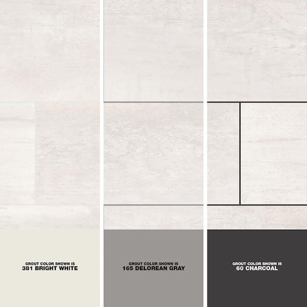 Metallic White 12 in. x 24 in. Matte Ceramic Floor and Wall Tile (19.38 sq.  ft./Case)