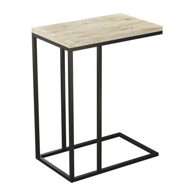 Accent Table Reclaimed Wood And Black Frame