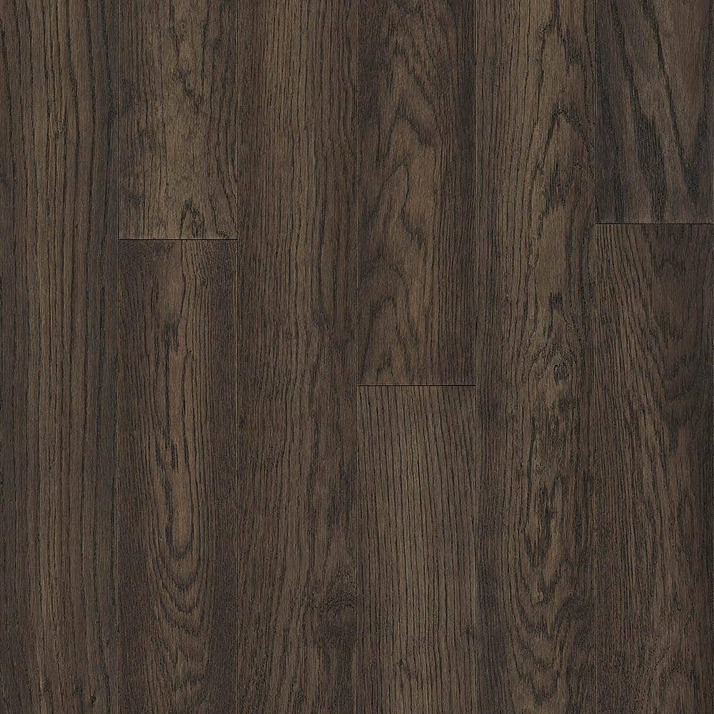 Hydropel Dark Brown Oak 7/16 in. T x 5 in. W Waterproof Click Lock Engineered Hardwood Flooring (22.6 sq.ft./ctn) -  Bruce, EKWR54L55WR