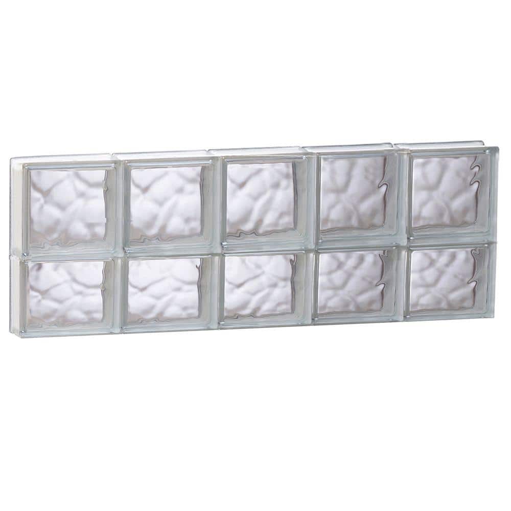 38.75 in. x 13.5 in. x 3.125 in. Frameless Wave Pattern Non-Vented Glass Block Window price history on PriceWatchPro