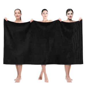 35 x 70 in. 100% Turkish Cotton Bath Towel Sheets, Black