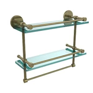 Allied Brass 16 in. L x 12 in. H x 5 in. W 2-Tier Gallery Clear