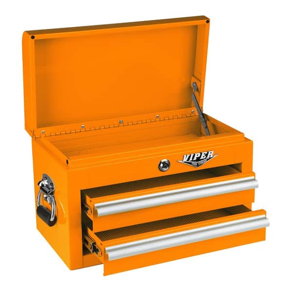 Viper Tool Storage 18 in. 2-Drawer Mini Chest in Orange