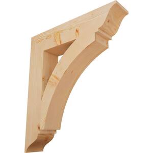 5.5 in. x 34 in. x 30 in. Douglas Fir Thorton Traditional Smooth Bracket