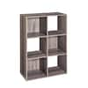 ClosetMaid 24 In. X 36 In. Gray Stackable 6-Cube Organizer 14166 - The ...