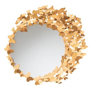 Tauriel 32.5 in. W x 32.5 in. H Round Wall Mirror