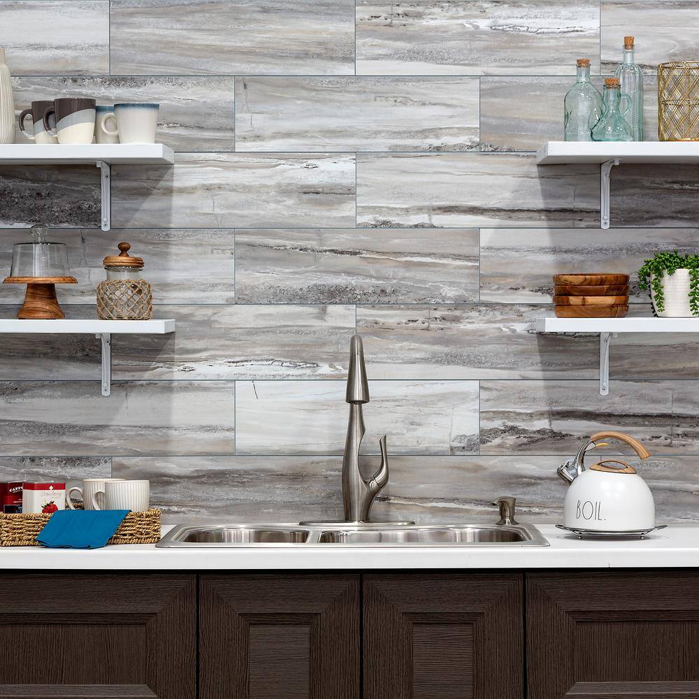 Palisade Louvre Granite Interlocking Vinyl Wall Tiles